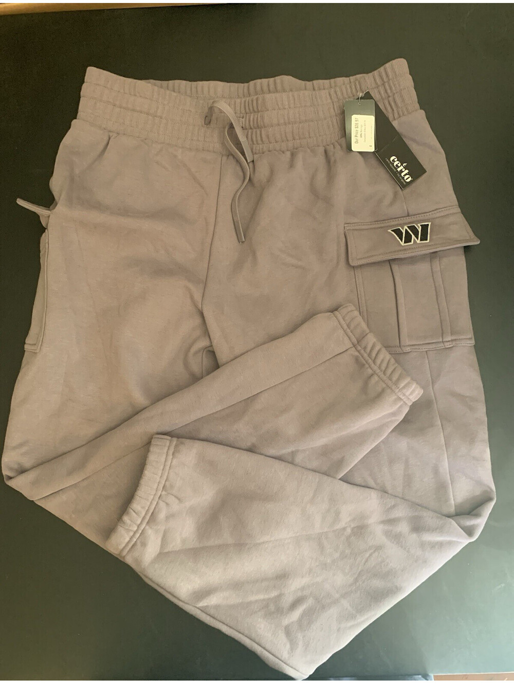 Certo NFL Licensed Washington Commanders Sweat Pants Mens 2X Dark Haze NEW